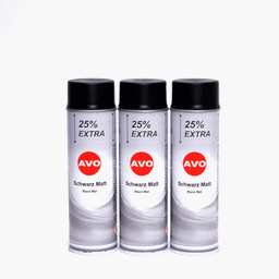 Zeige Details für AVO schwarz matt Lackspray 3 x 500ml Bild von AVO schwarz matt Lackspray 3 x 500ml