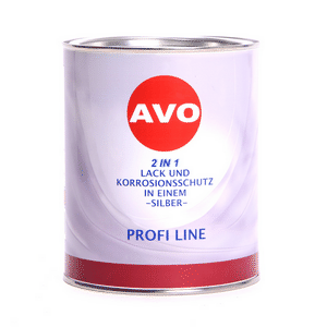AVO 2 in 1 Lack und Korrosionsschutz in einem 1 Liter Silber A021110 resmi