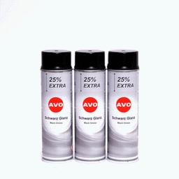 Zeige Details für AVO schwarz glänzend Lackspray 3 x 500ml Bild von AVO schwarz glänzend Lackspray 3 x 500ml