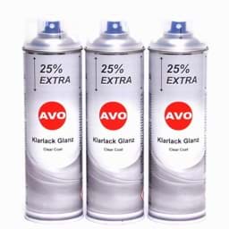 Zeige Details für AVO Klarlack glänzend Lackspray 3 x 500ml Bild von AVO Klarlack glänzend Lackspray 3 x 500ml