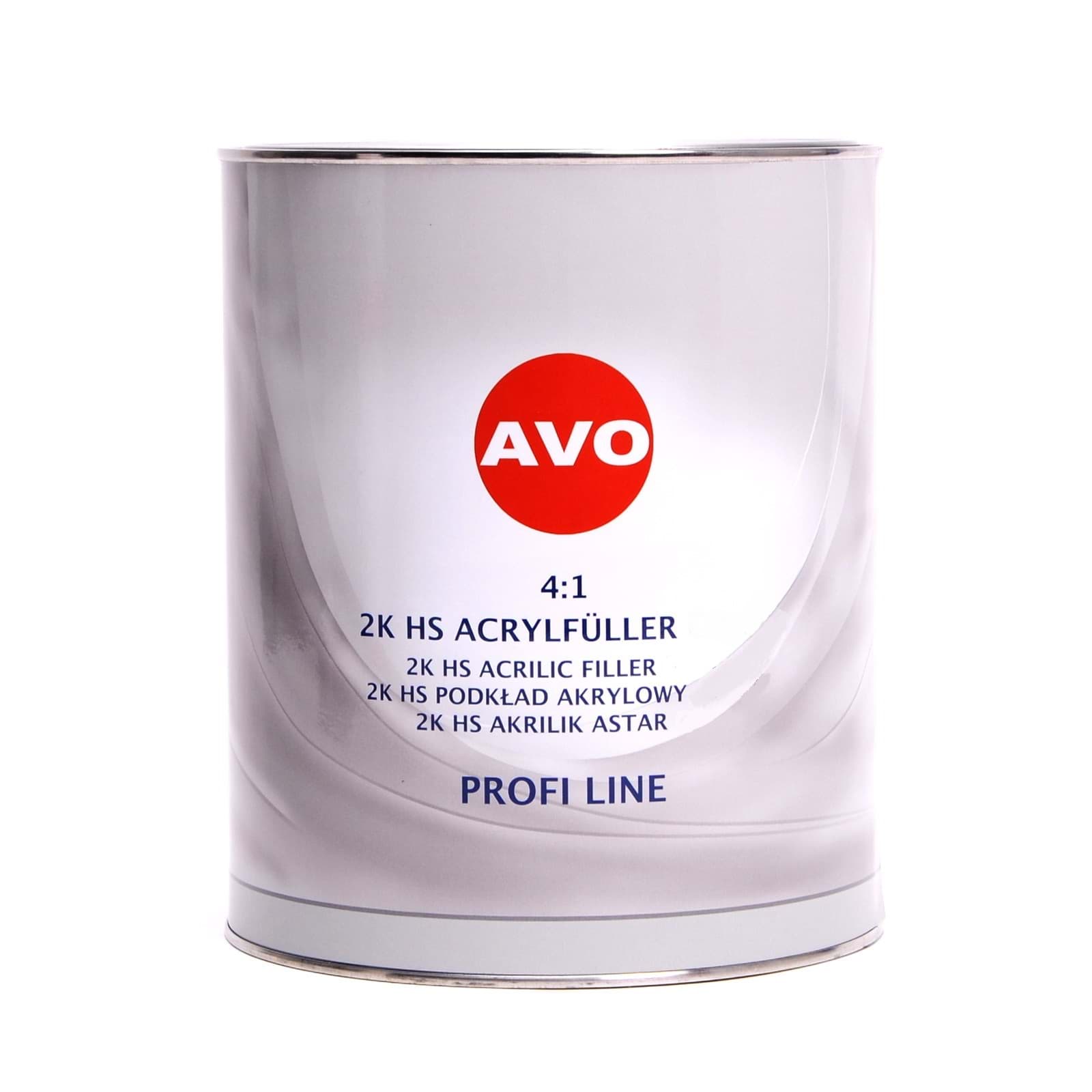 Picture of AVO 2K HS 4:1 Grundier Füller  Acrylfiller schwarz 4 Liter