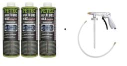 Zeige Details für Petec Multi UBS WAX Transparent 3 x 1liter + UBS Pistole 73410 Bild von Petec Multi UBS WAX Transparent 3 x 1liter + UBS Pistole 73410