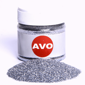 Bild von Avo Metal Flakes silber 0,2mm