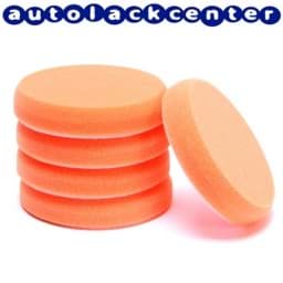 Bild von 5er Set Polierschwamm 130mm x 25mm orange glatt fest für Schleifpasten