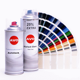 Bild von AVO Autolack Lackspray-Set für Ford Diamtweiss 400ml Basislack + 500ml Klarlack