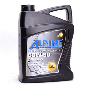 Bild von ALPINE Hypoid Getriebeöl 80W-90 API GL5 5Liter