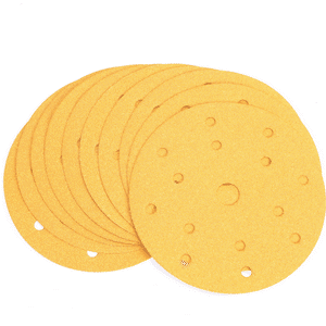 100 Excenterschleifscheiben 150 mm 15 Loch Korn 320 mit 100 Excenterschleifscheiben 150 mm 15 Loch Korn 320 mit