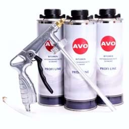 Bild von AVO Unterbodenschutz Bitumen schwarz 3 Liter+ UBS/HV Spritzpistole