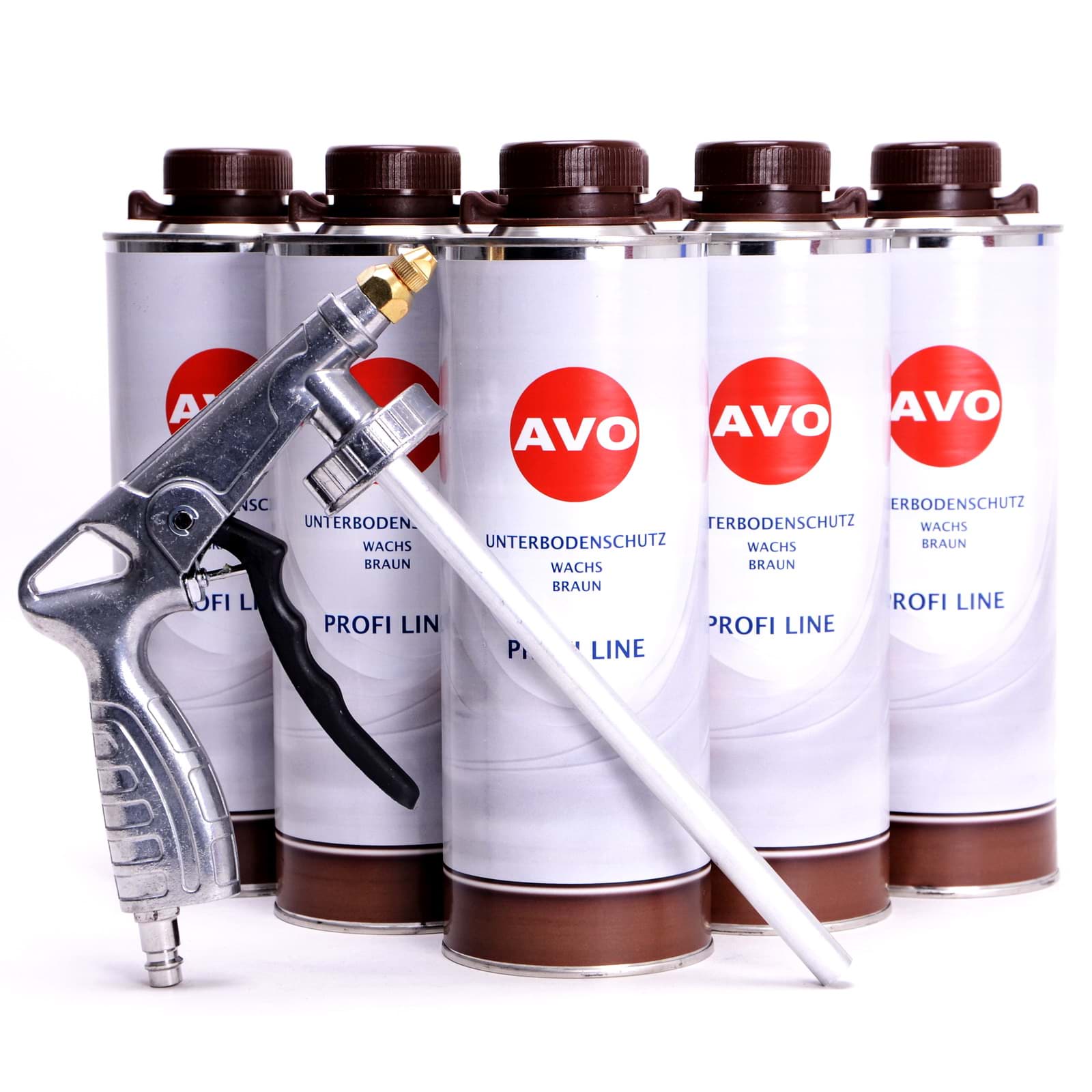 AVO 6 Liter Unterbodenschutz Wachs + UBS/HV Spritzpistole