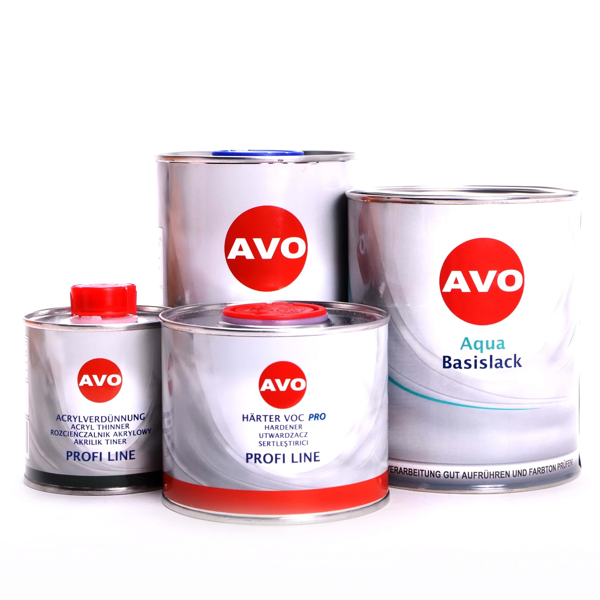 Afbeelding van AVO Autolack 2,75 Liter komplett Set in Ihrem Wunschfarbton