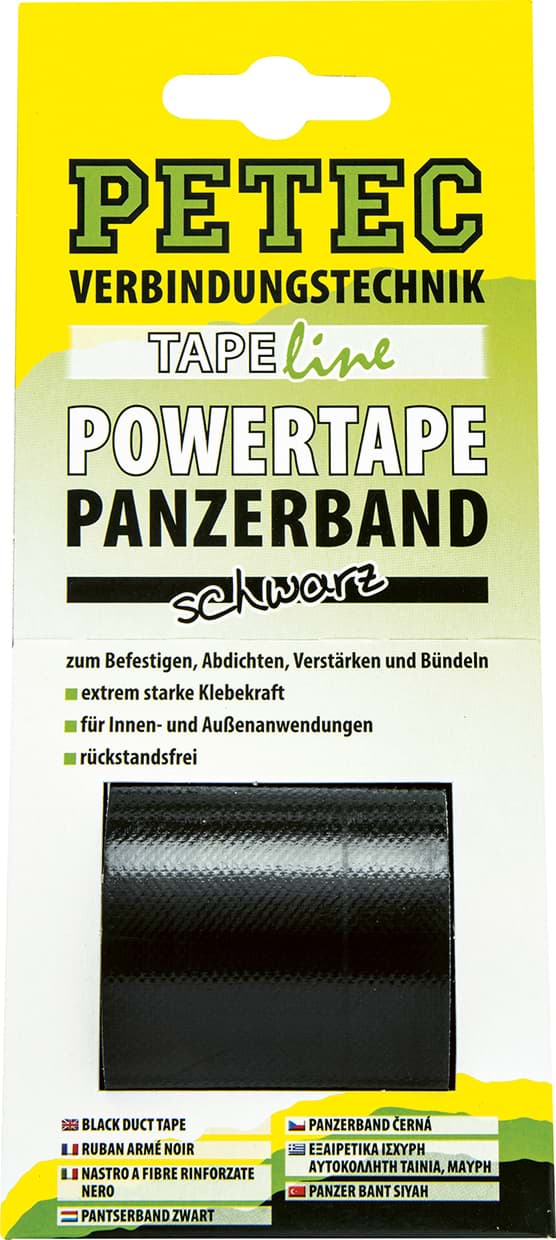 Petec Power Tape schwarz 5m SB-Karte resmi