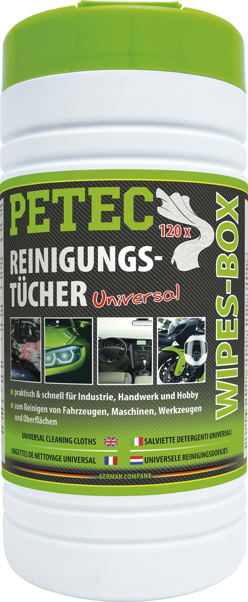 Picture of Petec feuchte Universal Reinigungstücher 120 Stück