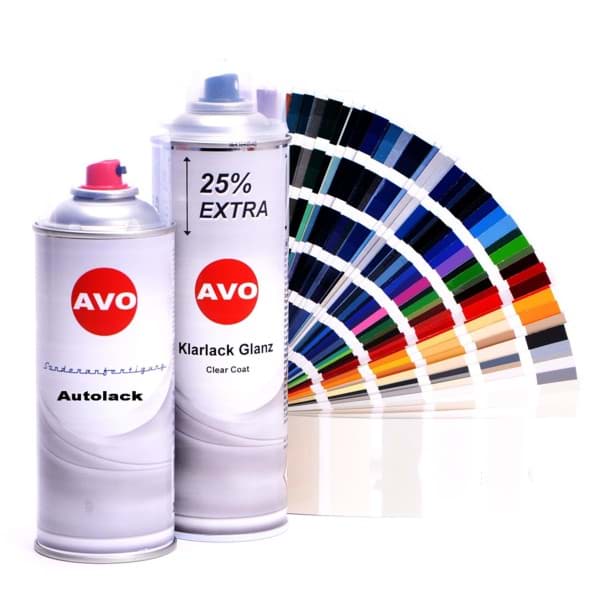 Bild von AVO Autolackspray Set in Ihrer KFZ Wunschfarbe