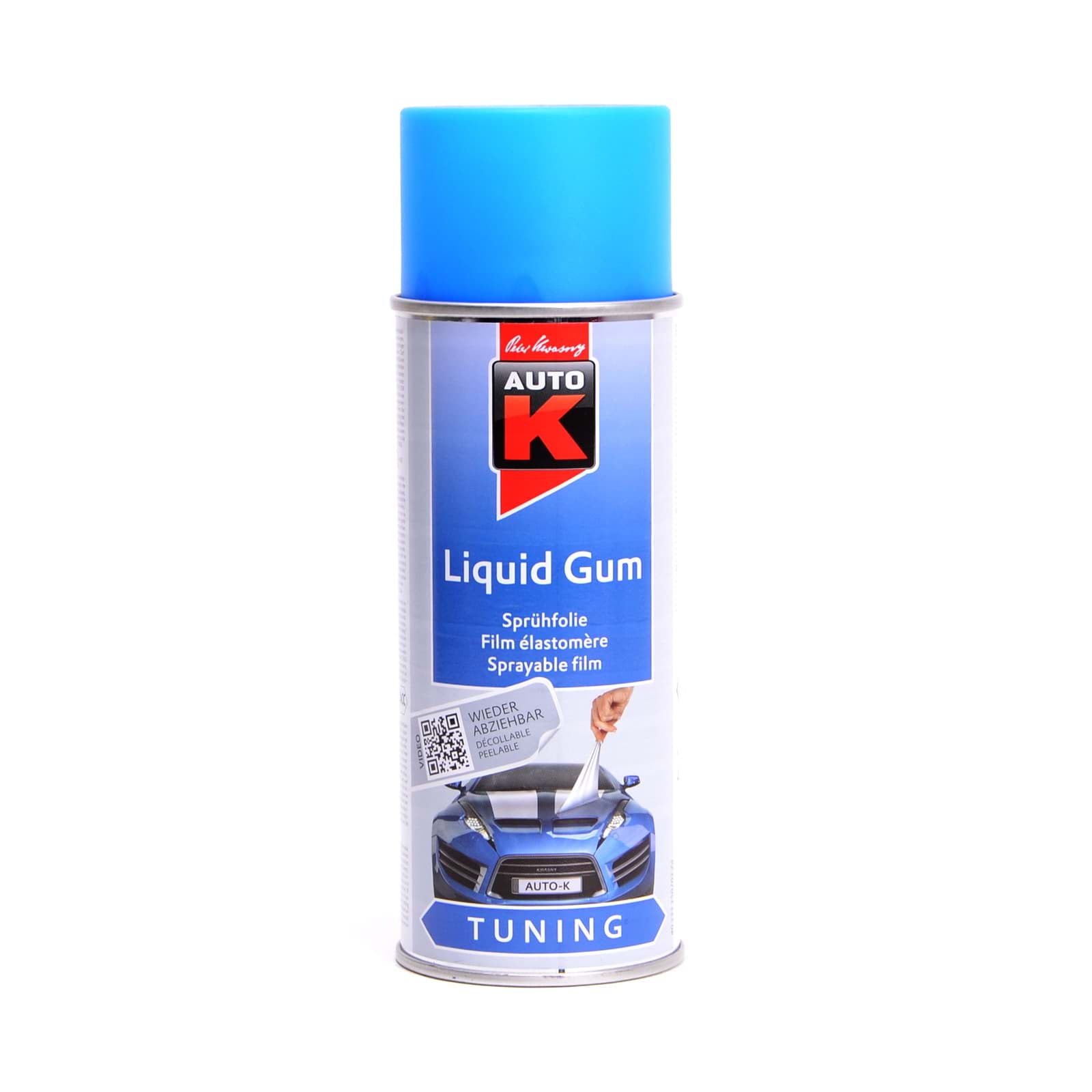 Obraz AutoK Liquid Gum Sprühfolie blau matt 400ml Folienlack, Abziehlack, Felgenfolie, 233252