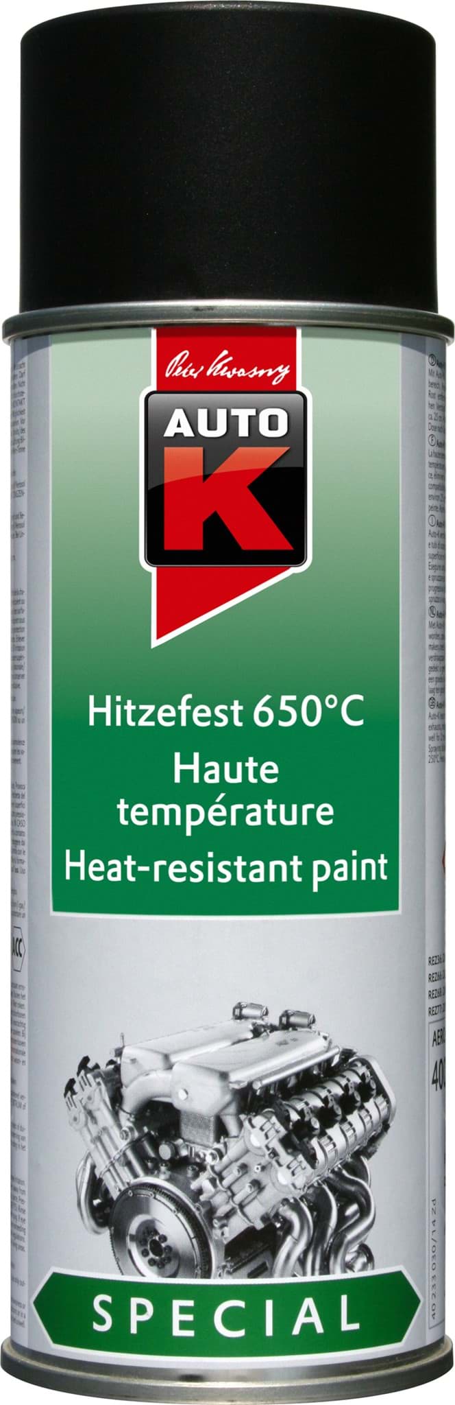 Lackspray hitzefest 650°C schwarz von AutoK resmi