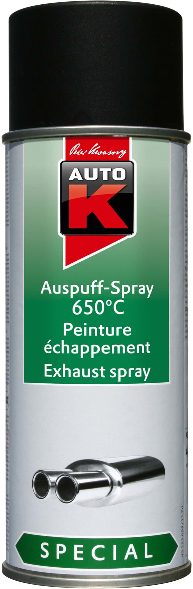 Afbeelding van AutoK Auspuff Spray 650C° schwarz 400ml 233099 