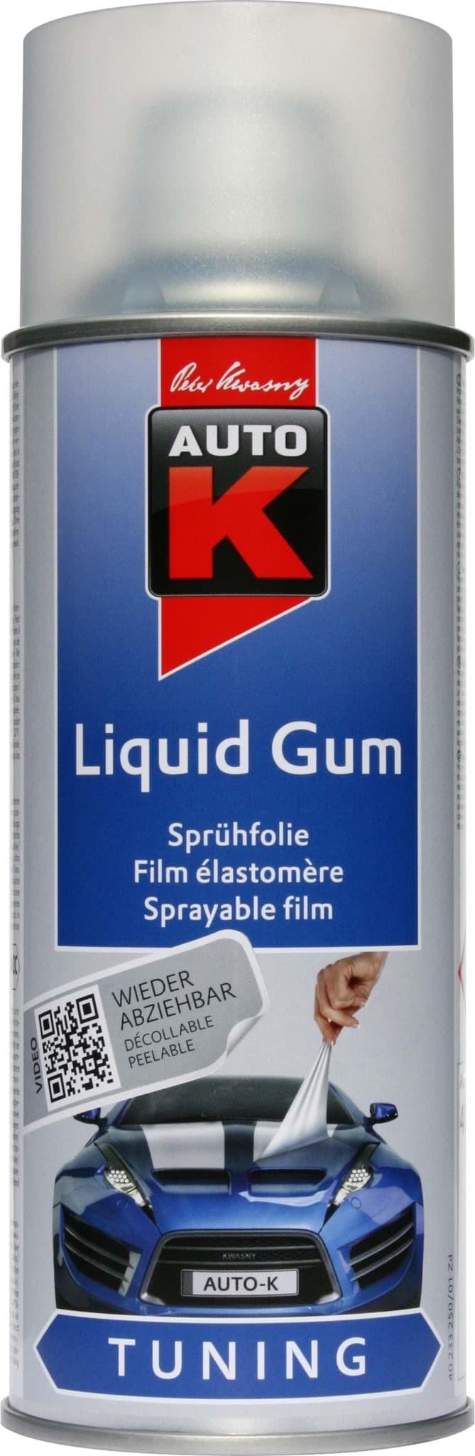 Obraz AutoK Liquid Gum Sprühfolie farblos matt 400ml Folienlack, Abziehlack, Felgenfolie, 233256