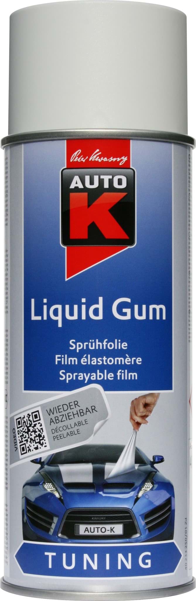 Изображение AutoK Liquid Gum Sprühfolie weiss matt 400ml Folienlack, Abziehlack, Felgenfolie, 233251