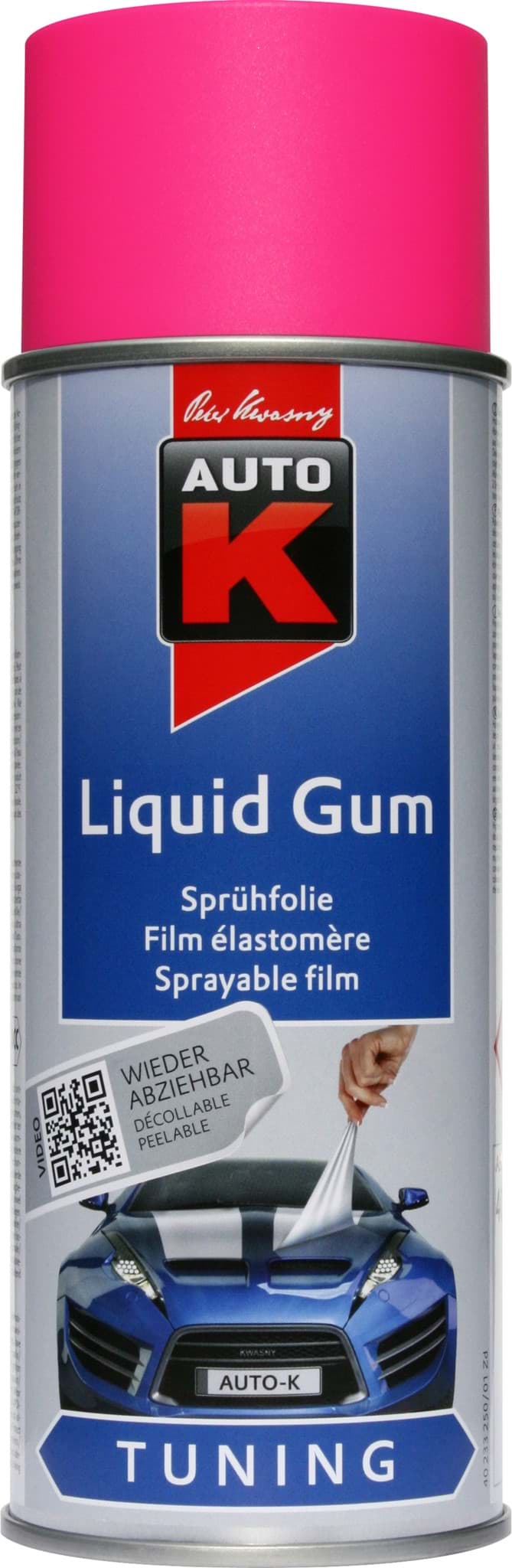 AutoK Liquid Gum Sprühfolie neonpink 233253 matt 400ml Folienlack