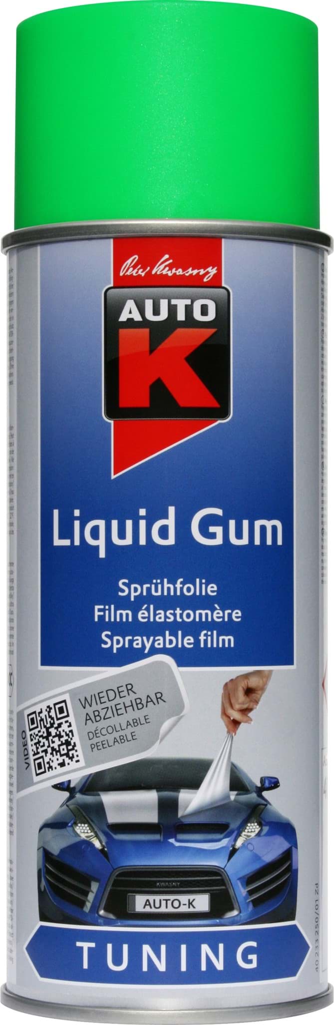 Picture of AutoK Liquid Gum Sprühfolie neon grün matt 400ml Folienlack, Abziehlack, Felgenfolie, 233254
