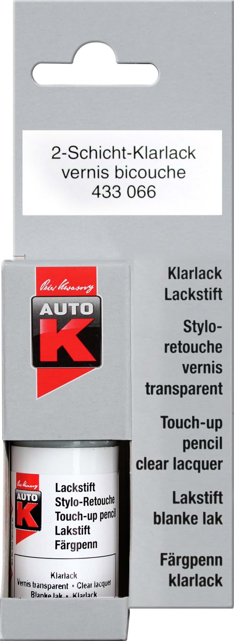 Afbeelding van AutoK Lackstift Tupflack 2-Schicht-Klarlack 433066