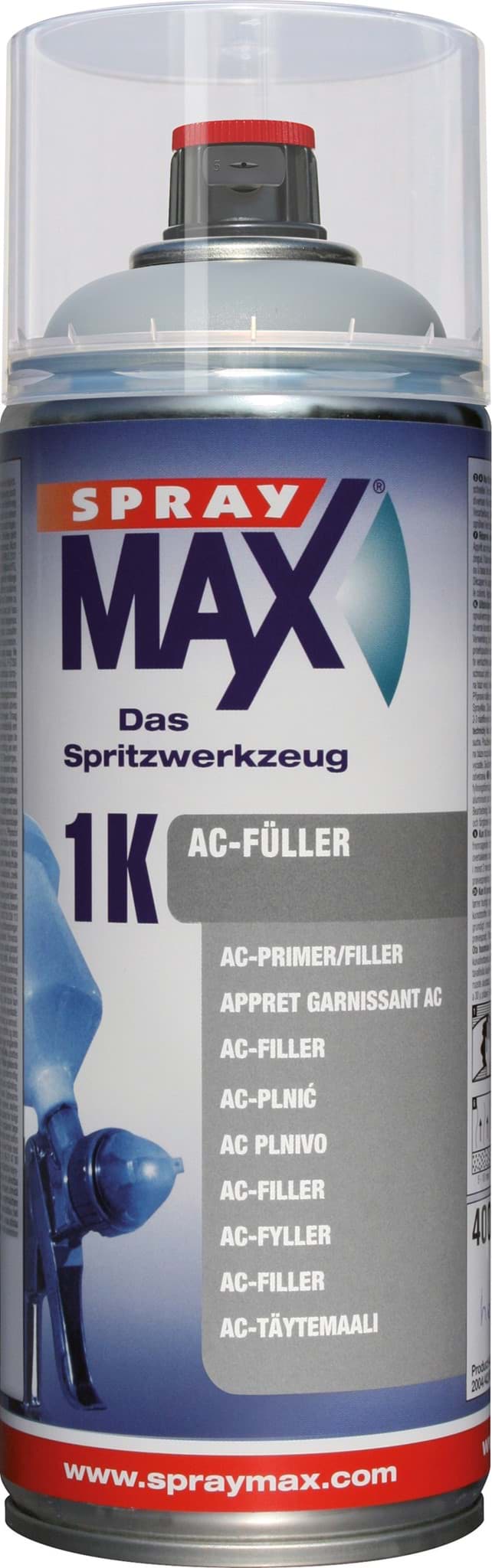 Afbeelding van SprayMax 1K AC-Füller hellgrau Spray 400ml
