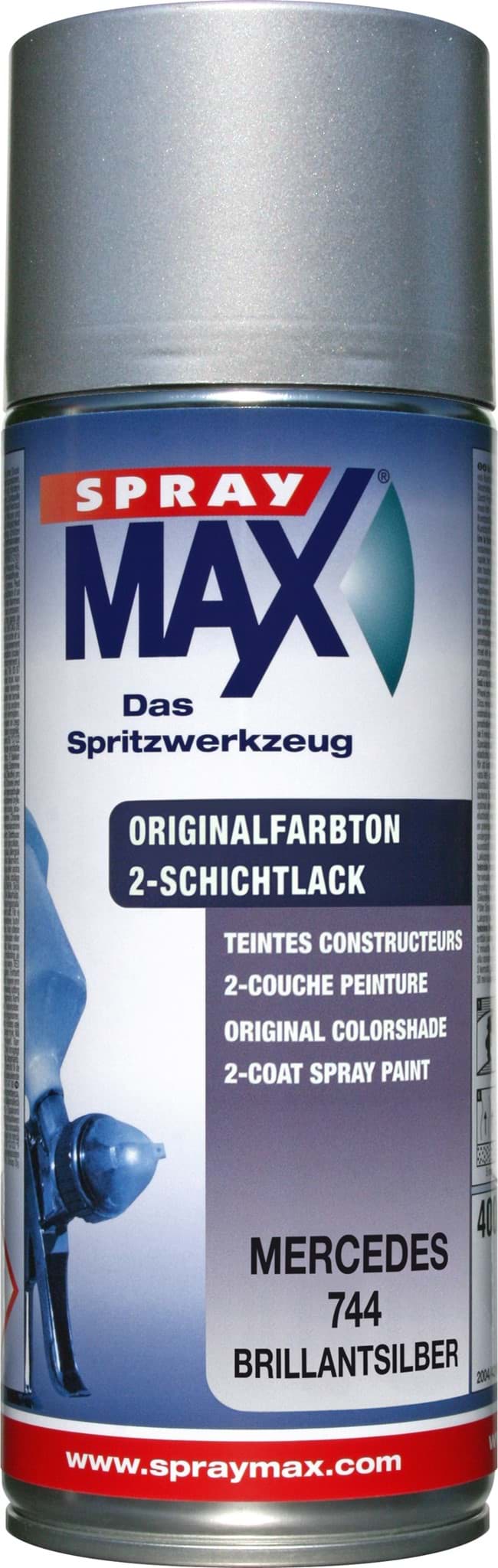 Afbeelding van SprayMax Originalfarbton für Mercedes 744 brillantsilber