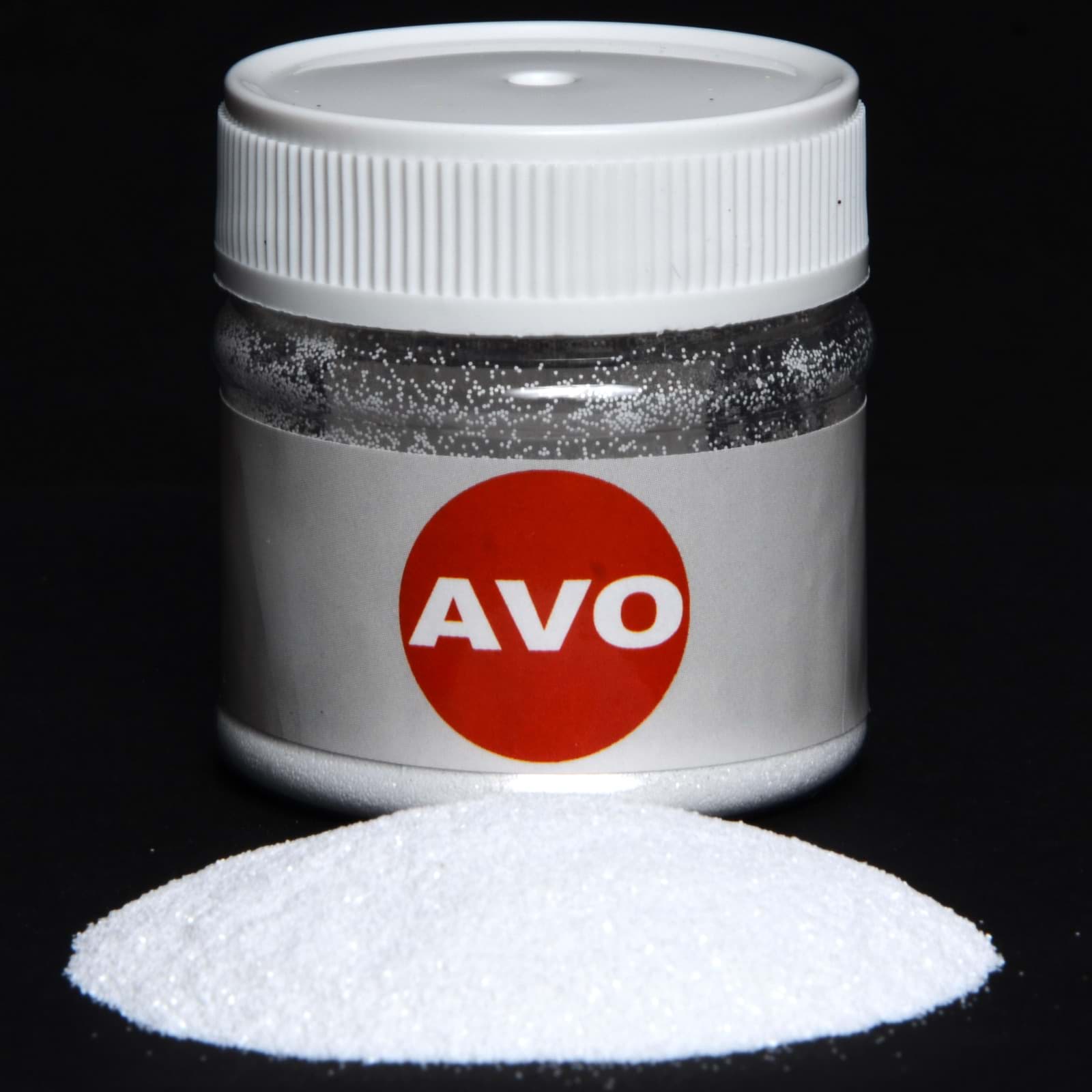 Afbeelding van Avo Metal Flakes satin weiß 0,2mm