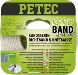 Bild von Petec  Karo-Band Butyl, flach, weiss Karosserie-Dichtschnur