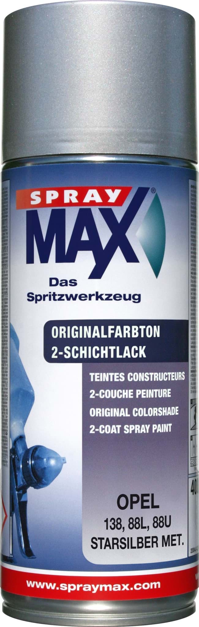 Obraz SprayMax Originalfarbton für Opel 138 starsilber met.