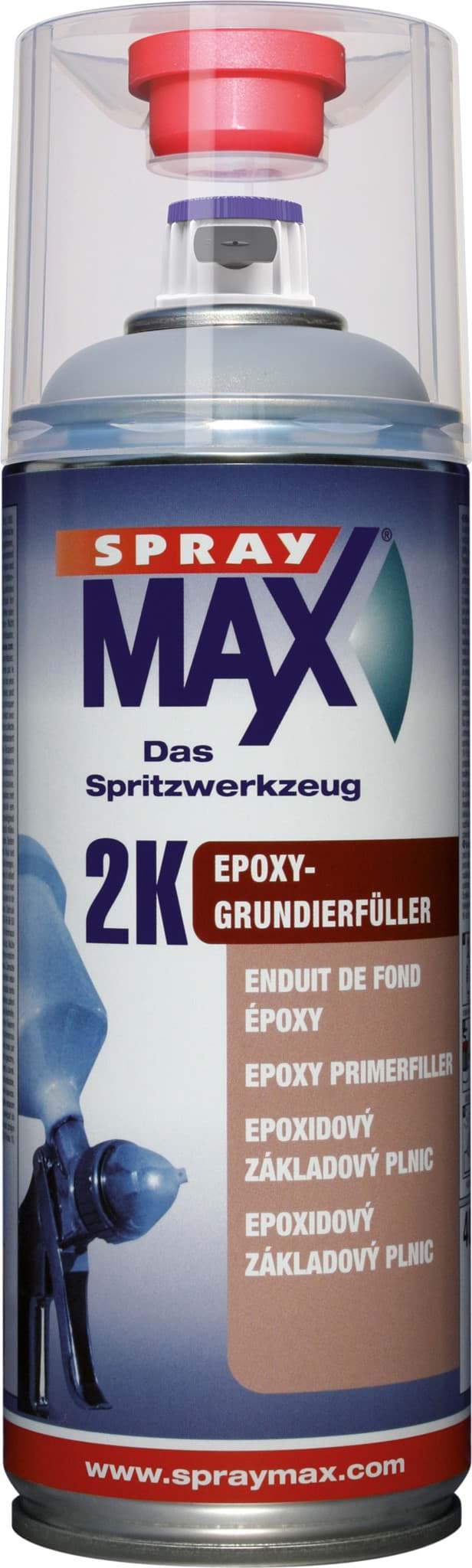 Obraz SprayMax 2K Epoxy-Grundierfüller grau Spray 400ml