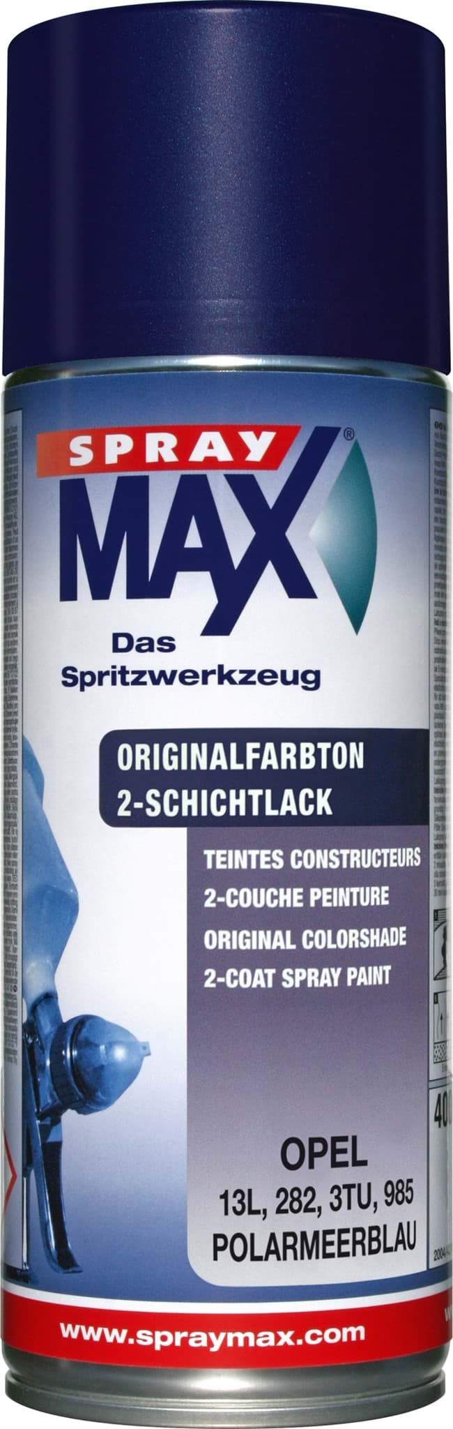 Afbeelding van SprayMax Originalfarbton für Opel 282 polarmeerblau