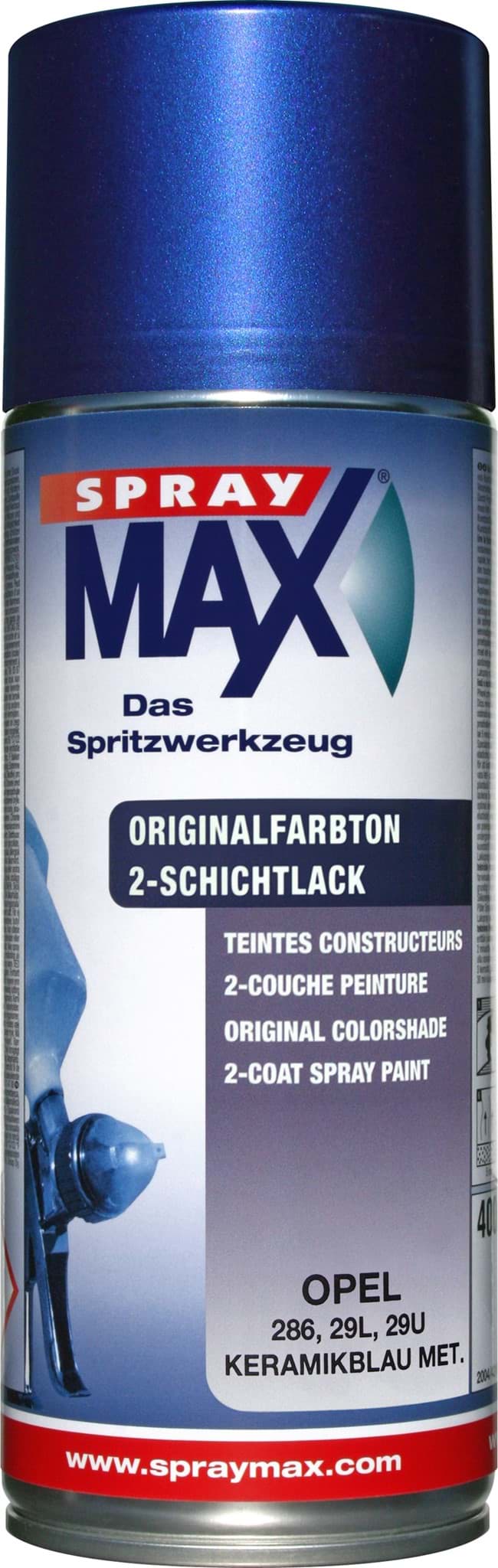 Afbeelding van SprayMax Originalfarbton für Opel 286 keramikblau met.