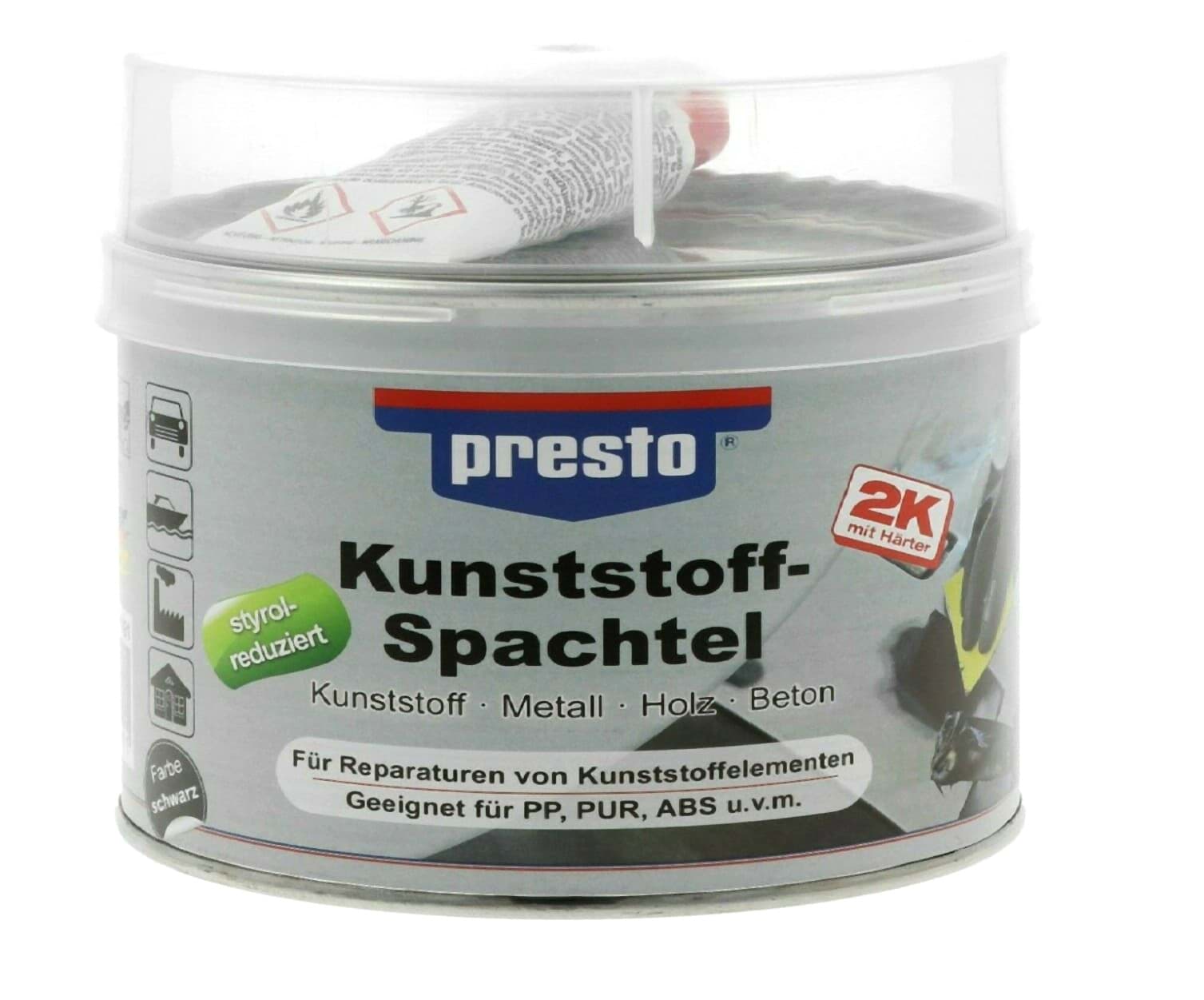 Presto Kunststoffspachtel Kunststoff Spachtel Prestolith elastic 1kg