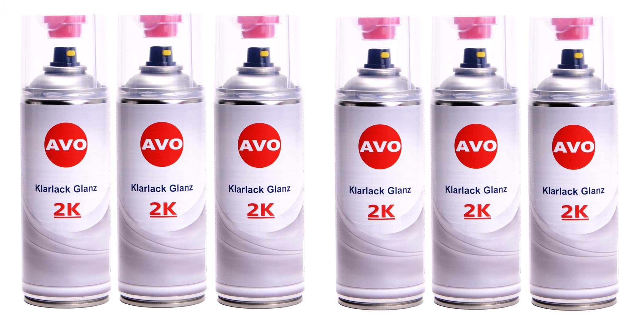 Afbeelding van 6x AVO 2K Klarlack - Spray hochglänzend 400ml