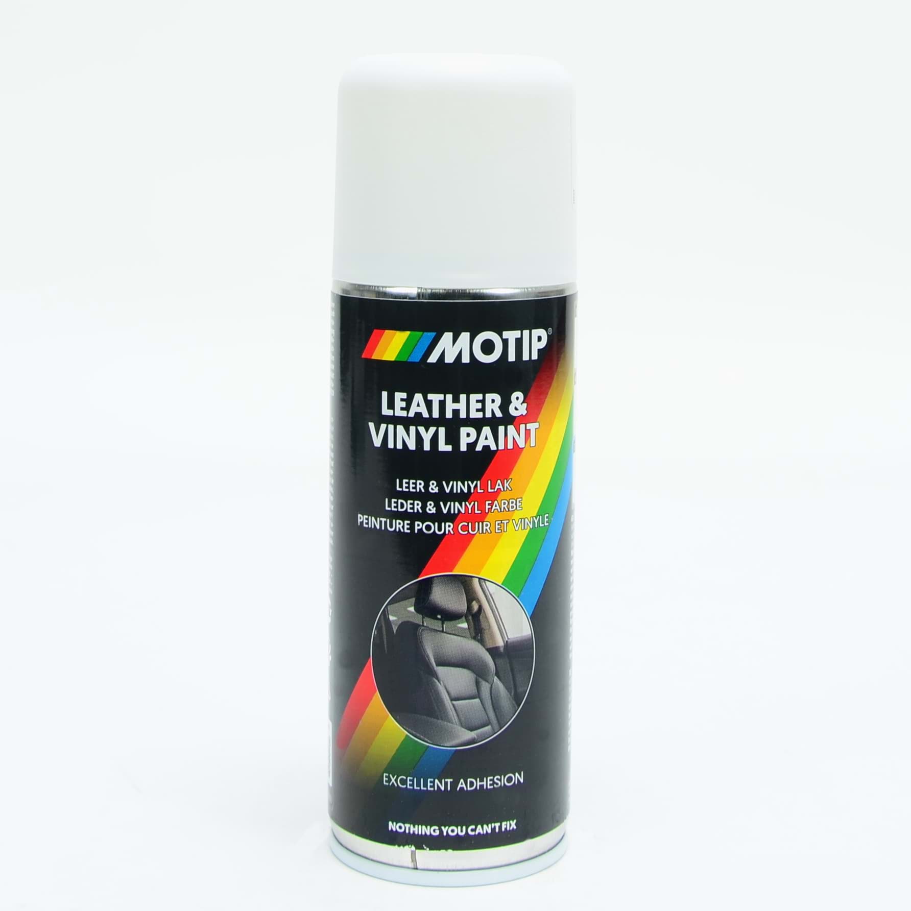 Afbeelding van Motip Leder & Vinyl Farbe Spray weiss 200ml