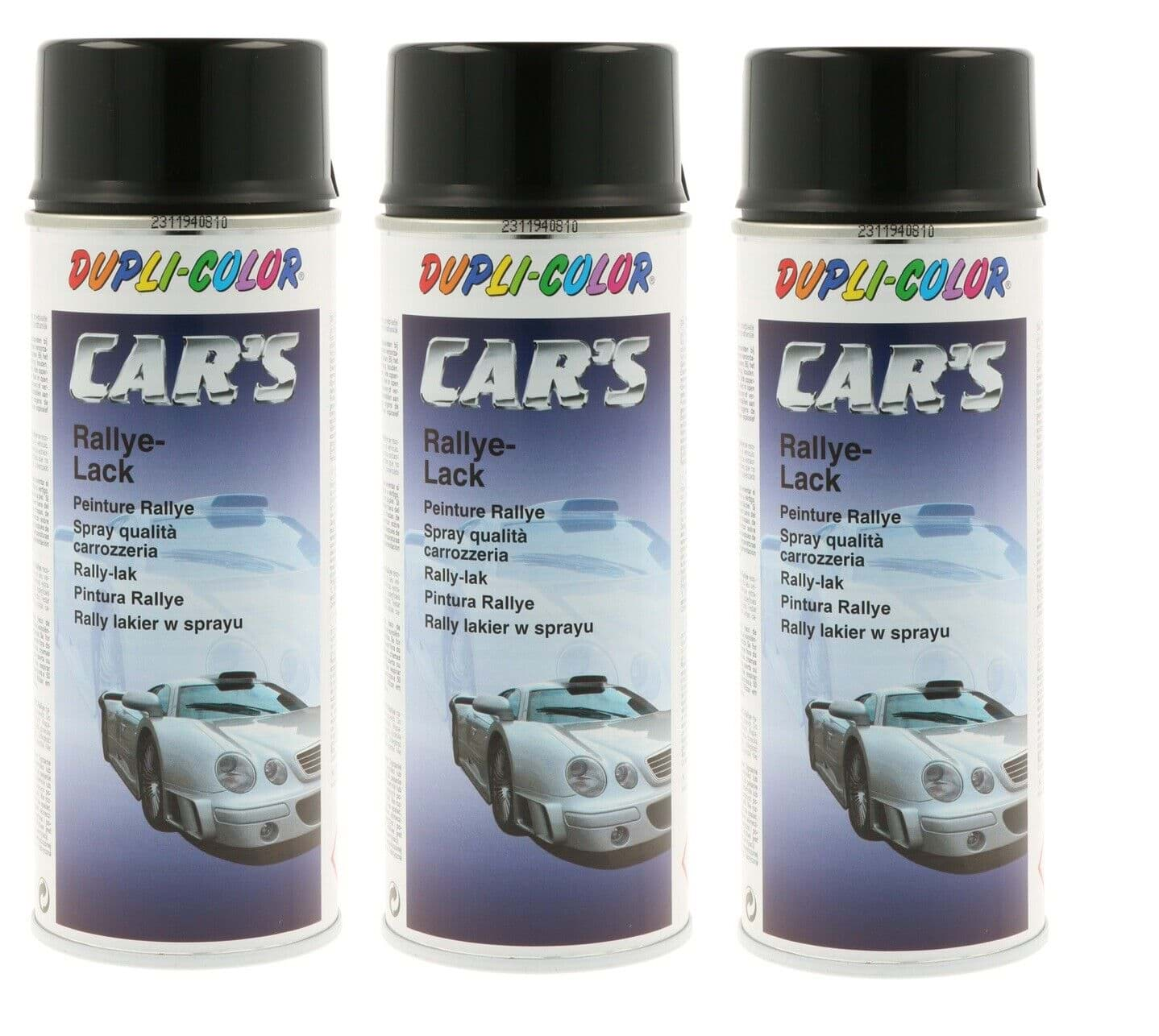 Bild von 3x Dupli Color Cars Schwarz glanz Lackspray 400ml