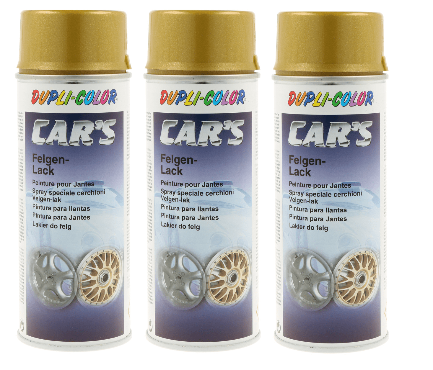 Bild von Dupli Color Cars Felgengold 3x 400ml Aerosoldosen