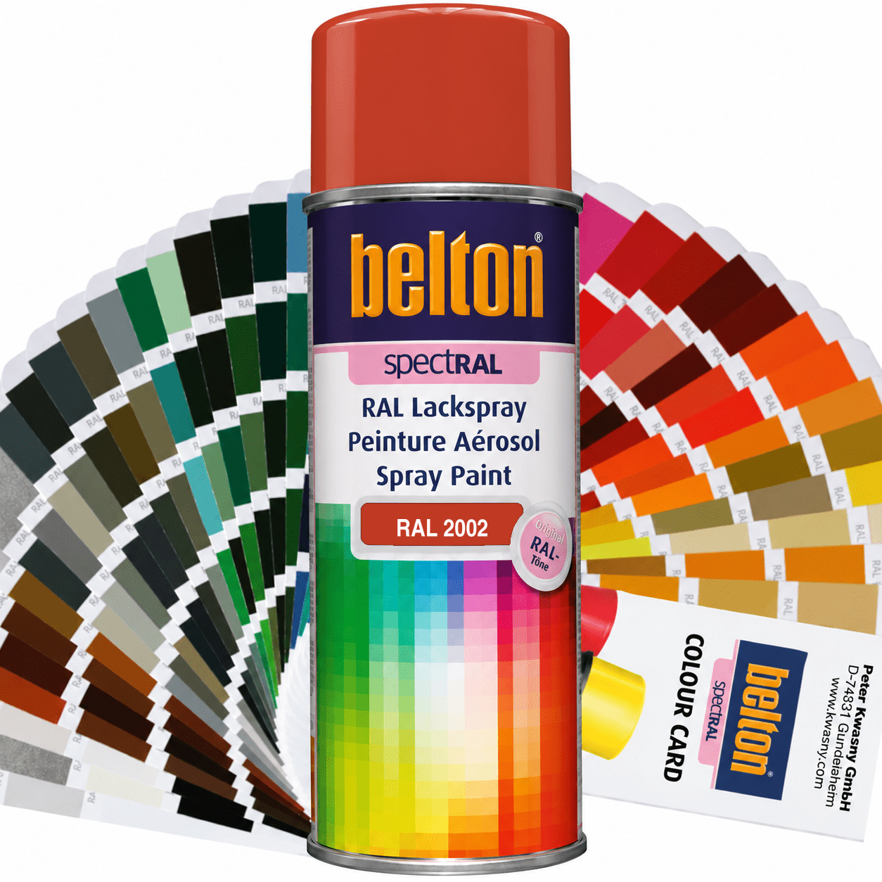 belton SpectRAL Lackspray RAL 2002 Blutorange hochglänzend 324030 – 400 ml RAL-Farbspray für Innen & Außen
