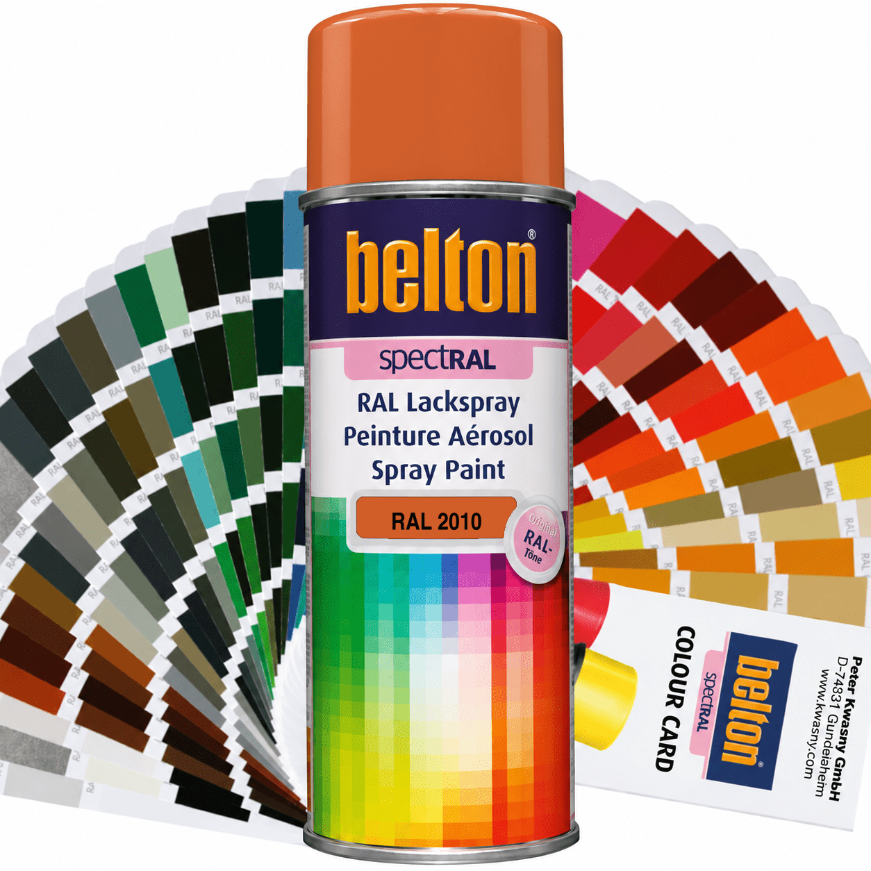 belton SpectRAL Lackspray RAL 2010 Signalorange hochglänzend 324202 – 400 ml RAL-Farbspray für Innen & Außen