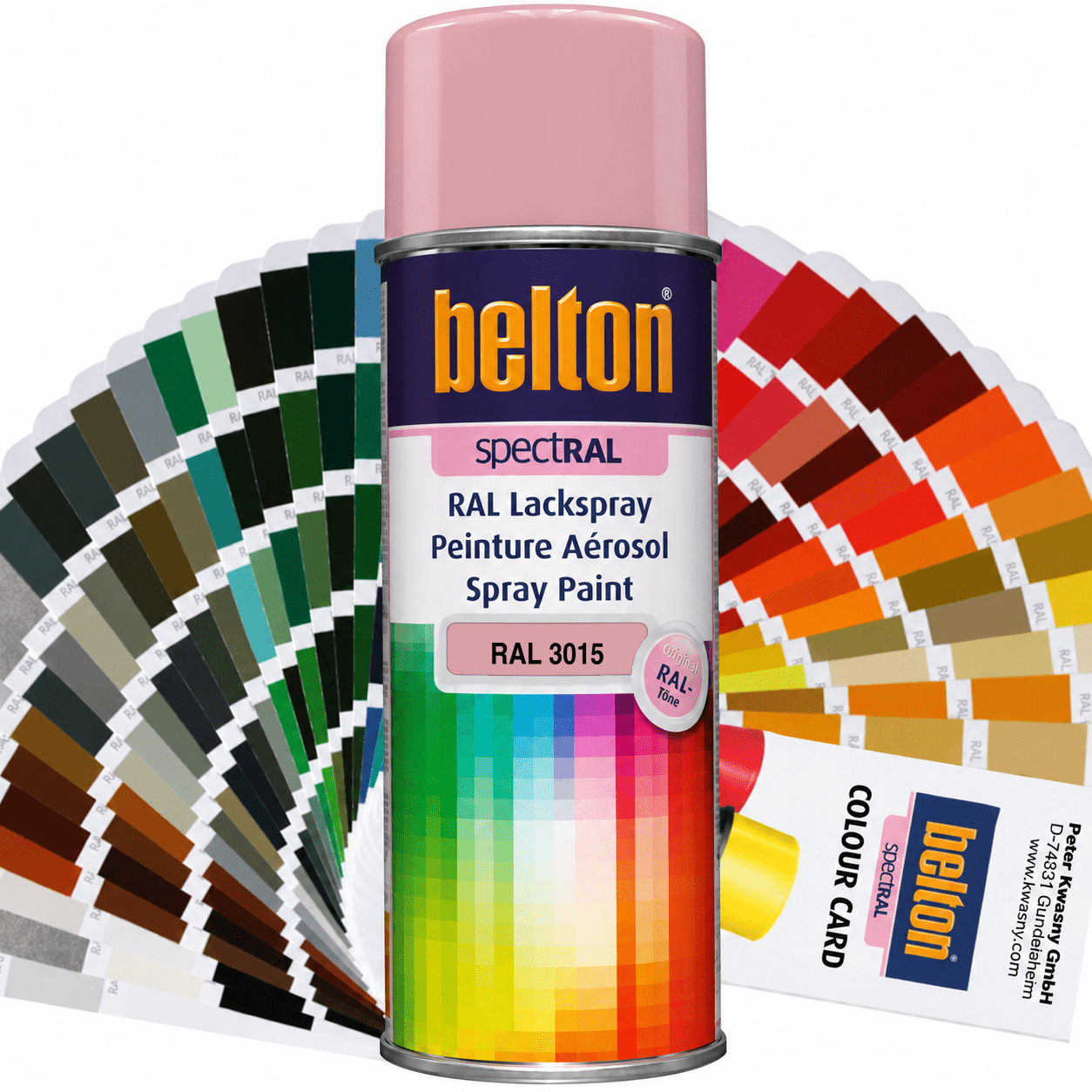 belton SpectRAL Lackspray RAL 3015 Hellrosa hochglänzend 324052 – 400 ml RAL-Farbspray für Innen & Außen