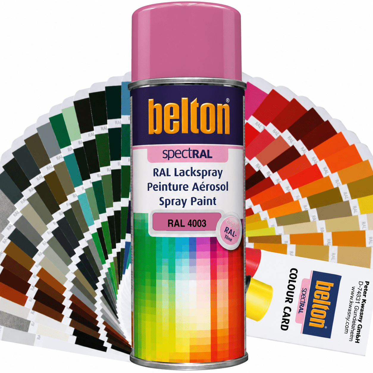 belton SpectRAL Lackspray RAL 4003 Erikaviolett hochglänzend 324064 – 400 ml RAL-Farbspray für Innen & Außen