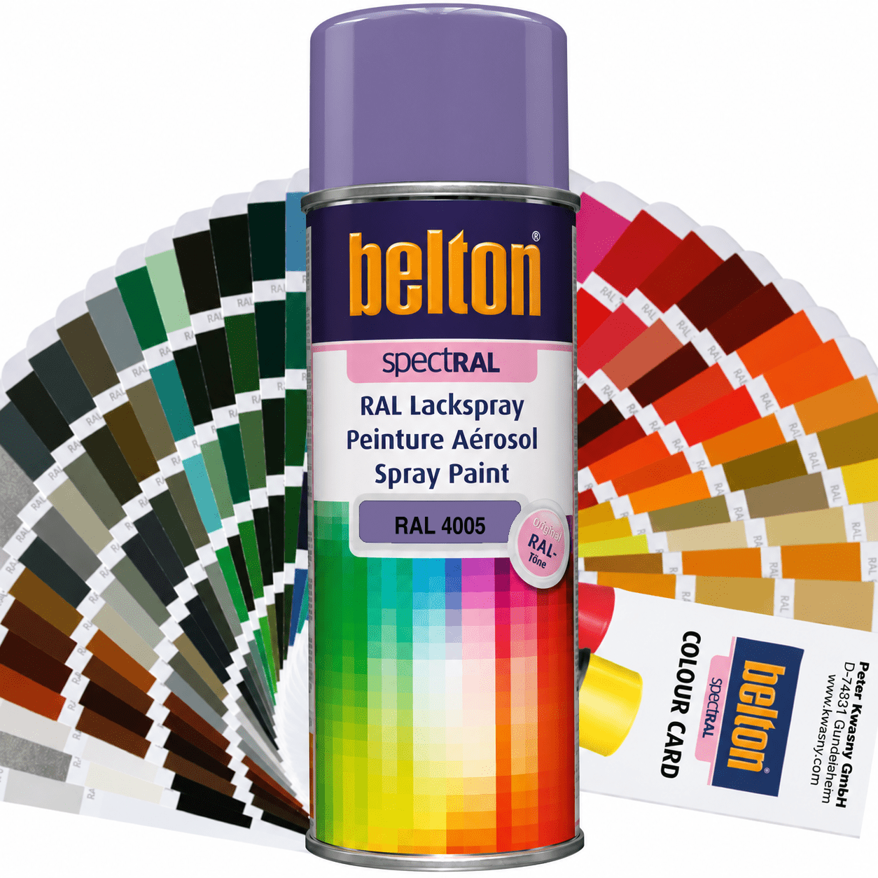 belton SpectRAL Lackspray RAL 4005 Blaulila hochglänzend 324066 – 400 ml RAL-Farbspray für Innen & Außen
