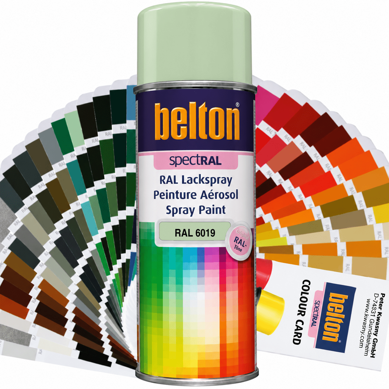 belton SpectRAL Lackspray RAL 6019 Weißgrün hochglänzend 324114 – 400 ml RAL-Farbspray für Innen & Außen